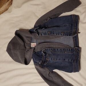 Toddler hoodie sweatshirt jean jacket 24months